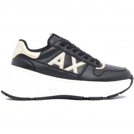 Маратонки Armani exchange XW003106_AF27406 trainers - Black (Black / Pale Gold) маратонки,мъжки,маратонки,дамски,маратонки,armani,exchange,xw003106,af27406,trainers,black,(black,pale,gold)