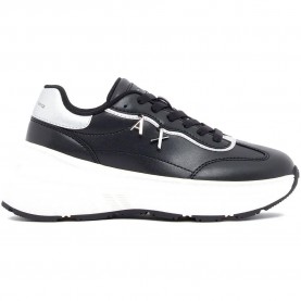 Маратонки Armani exchange XW003105_AF27405 trainers - Black (Black / Silver) маратонки,мъжки,маратонки,дамски,маратонки,armani,exchange,xw003105,af27405,trainers,black,(black,silver)