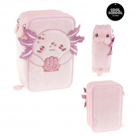 Tinka Axolotl pencil case - Pink (Pink / Blue) канцеларски,принадлежности,tinka,axolotl,pencil,case,pink,(pink,blue)