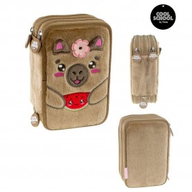 Tinka Capybara pencil case - Brown (Brown / Blue) канцеларски,принадлежности,tinka,capybara,pencil,case,brown,(brown,blue)