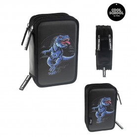 Tinka T-Rex pencil case - Black (Green / Grey) канцеларски,принадлежности,tinka,t,rex,pencil,case,black,(green,grey)