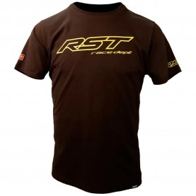 Тениска RST Race Dept Logo short sleeve T-shirt - Brown (Fluo Yellow) тениска,мъжки,тениски,дамски,тениски,rst,race,dept,logo,short,sleeve,t,shirt,brown,(fluo,yellow)