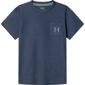 Тениска Hackett HK5000070 short sleeve T-shirt - Blue (Old Navy) тениска,мъжки,тениски,дамски,тениски,hackett,hk5000070,short,sleeve,t,shirt,blue,(old,navy)