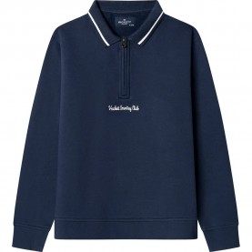 Блуза Hackett HK5800051 half zip sweatshirt - Blue (Old Navy) блуза,детски,блузи,hackett,hk5800051,half,zip,sweatshirt,blue,(old,navy)