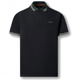 Hackett HM5600230 short sleeve polo - Black (Black) дамски,блузи,с,яка,мъжки,блузи,с,яка,hackett,hm5600230,short,sleeve,polo,black,(black)