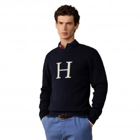Блуза Hackett HM7000266 sweater - Blue (Old Navy) блуза,мъжки,пуловери,дамски,пуловери,hackett,hm7000266,sweater,blue,(old,navy)