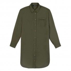 Рокля Tbs Ammelrob short sleeve short dress - Green (Kaki / Green) рокля,дамски,поли,и,рокли,tbs,ammelrob,short,sleeve,short,dress,green,(kaki,green)