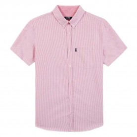 Риза с къс ръкав Tbs Erwanche short sleeve shirt - Pink (Hibiscus / Red) риза,с,къс,ръкав,дамски,ризи,мъжки,ризи,tbs,erwanche,short,sleeve,shirt,pink,(hibiscus,red)