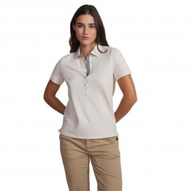 Tbs Lizzipol short sleeve polo - White (Craie / White) дамски,блузи,с,яка,мъжки,блузи,с,яка,tbs,lizzipol,short,sleeve,polo,white,(craie,white)