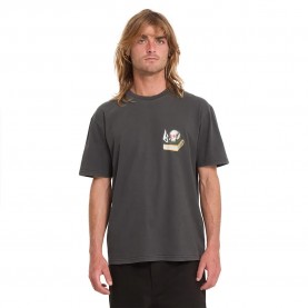 Тениска Volcom Boiler short sleeve T-shirt - Black (Black) тениска,мъжки,тениски,дамски,тениски,volcom,boiler,short,sleeve,t,shirt,black,(black)