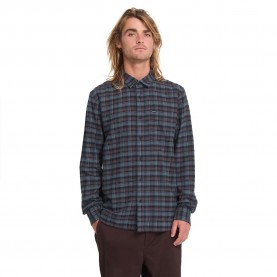 Риза с дълъг ръкав Volcom Caden Plaid long sleeve shirt - Grey (Raisin) риза,с,дълъг,ръкав,дамски,ризи,мъжки,ризи,volcom,caden,plaid,long,sleeve,shirt,grey,(raisin)