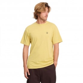 Тениска Volcom Circle Blanks Heather short sleeve T-shirt - Yellow (Mustard) тениска,мъжки,тениски,дамски,тениски,volcom,circle,blanks,heather,short,sleeve,t,shirt,yellow,(mustard)