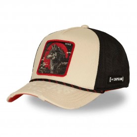 Шапка Capslab Bear Wisdom cap - Beige (Beige / Black) шапка,всички,шапки,capslab,bear,wisdom,cap,beige,(beige,black)