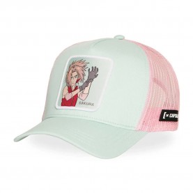 Шапка Capslab Naruto Sakura cap - White (White / Pink) шапка,всички,шапки,capslab,naruto,sakura,cap,white,(white,pink)