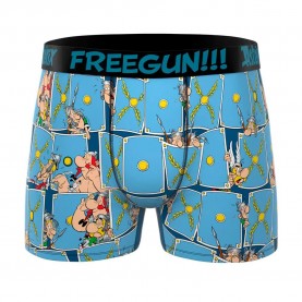 Боксерки Freegun Asterix Blue boxers - Blue (Blue / Black) боксерки,мъжко,бельо,freegun,asterix,blue,boxers,blue,(blue,black)