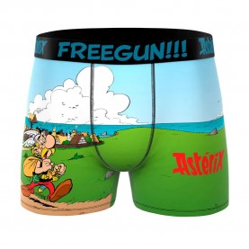 Боксерки Freegun Obelix Night boxers - Multicolor (Blue / Black) боксерки,мъжко,бельо,freegun,obelix,night,boxers,multicolor,(blue,black)
