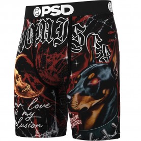 Боксерки Psd Broken Promises Delusion boxers - Black (White / White) боксерки,мъжко,бельо,psd,broken,promises,delusion,boxers,black,(white,white)