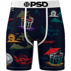 Боксерки Psd Fasthouse Island Time boxers - Blue (White / White) боксерки,мъжко,бельо,psd,fasthouse,island,time,boxers,blue,(white,white)