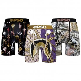 Боксерки Psd Gold Rush 5I boxers 3 units - Multicolor (Gold / White / White) боксерки,мъжко,бельо,psd,gold,rush,5i,boxers,3,units,multicolor,(gold,white,white)