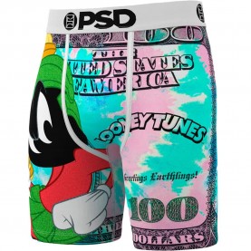 Боксерки Psd Looney Tunes Marvin 100 boxers - Multicolor (White / White) боксерки,мъжко,бельо,psd,looney,tunes,marvin,100,boxers,multicolor,(white,white)