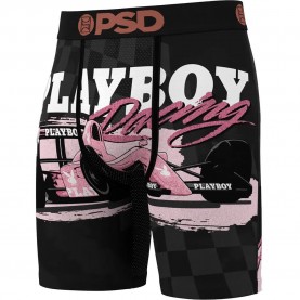 Боксерки Psd Pb Grand Prix boxers - Black (Brown / White) боксерки,мъжко,бельо,psd,pb,grand,prix,boxers,black,(brown,white)