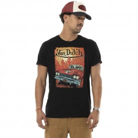Тениска Von dutch VD/1/TR/FLAME/NR short sleeve T-shirt - Black (Black) тениска,мъжки,тениски,дамски,тениски,von,dutch,vd,1,tr,flame,nr,short,sleeve,t,shirt,black,(black)