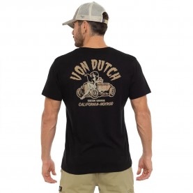 Тениска Von dutch VD/1/TV/HOT/NR short sleeve T-shirt - Black (Black) тениска,мъжки,тениски,дамски,тениски,von,dutch,vd,1,tv,hot,nr,short,sleeve,t,shirt,black,(black)