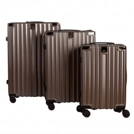 William martin Navigator 45/72/108L trolley bag 3 units - Brown (Silver) куфари,william,martin,navigator,45,72,108l,trolley,bag,3,units,brown,(silver)