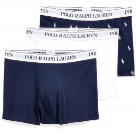 Боксерки Polo ralph lauren 714830299 Trunk boxers 3 units - Multicolor (Navy / White / Navy AOP) боксерки,мъжко,бельо,polo,ralph,lauren,714830299,trunk,boxers,3,units,multicolor,(navy,white,navy,aop)