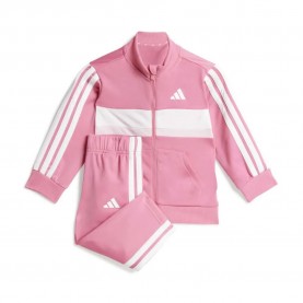 Анцуг Adidas Seasonal Essentials Tiberio 3 Stripes Tricot tracksuit - Pink (Pink Fusion / Clear Pink / White) анцуг,детски,анцузи,adidas,seasonal,essentials,tiberio,3,stripes,tricot,tracksuit,pink,(pink,fusion,clear,pink,white)