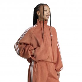Яке Adidas Originals Adilenium Season 6 Faux Suede tracksuit jacket - Brown (Vermillion) яке,дамски,анцузи,adidas,originals,adilenium,season,6,faux,suede,tracksuit,jacket,brown,(vermillion)