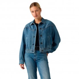 Яке Levi´s ® Dani Western Harrington denim jacket - Blue (Yeah Look) яке,мъжки,якета,дамски,якета,и,палта,levi´s,®,dani,western,harrington,denim,jacket,blue,(yeah,look)