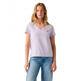 Тениска Levi´s ® Perfect short sleeve v neck T-shirt - Purple (Lavender Blue) тениска,мъжки,тениски,дамски,тениски,levi´s,®,perfect,short,sleeve,v,neck,t,shirt,purple,(lavender,blue)