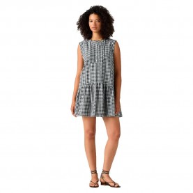 Рокля Levi´s ® Solara Sl Mini Dress sleeveless short dress - Grey (Jette Check / Navy Blazer) рокля,дамски,поли,и,рокли,levi´s,®,solara,sl,mini,dress,sleeveless,short,dress,grey,(jette,check,navy,blazer)