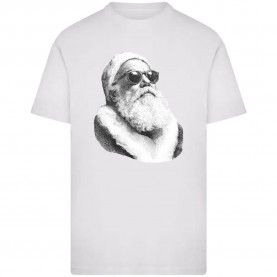 Тениска Mister tee Cool Santa short sleeve T-shirt - White (White) тениска,мъжки,тениски,дамски,тениски,mister,tee,cool,santa,short,sleeve,t,shirt,white,(white)