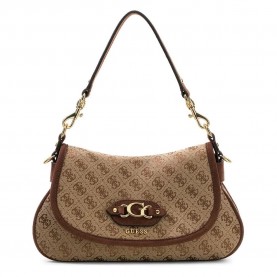 чанта,за,през,рамо,всички,чанти,guess,samantha,flap,shoulder,bag,brown,(latte,logo,brown)