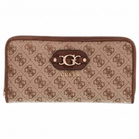портфейли,и,портмонета,guess,samantha,large,woman,wallet,brown,(latte,logo,brown)