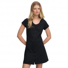 рокля,дамски,поли,и,рокли,superdry,button,thru,short,sleeve,short,dress,black,(black,dot)