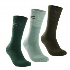 чорапи,мъжки,чорапи,дамски,чорапи,regatta,rmh018,socks,3,pairs,green,(green,marl)