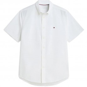 Риза с къс ръкав Tommy hilfiger Core Flex short sleeve shirt - White (Optic White) риза,с,къс,ръкав,дамски,ризи,мъжки,ризи,tommy,hilfiger,core,flex,short,sleeve,shirt,white,(optic,white)