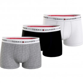 Боксерки Tommy hilfiger UM0UM03889 Trunk boxers 3 units - Multicolor (Grey Heather / Black / White) боксерки,мъжко,бельо,tommy,hilfiger,um0um03889,trunk,boxers,3,units,multicolor,(grey,heather,black,white)