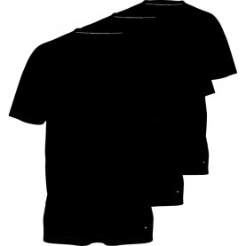 Tommy hilfiger UM0UM03929 short sleeve V neck base layer 3 units - Black (Black / Black / Black) мъжко,бельо,tommy,hilfiger,um0um03929,short,sleeve,v,neck,base,layer,3,units,black,(black,black,black)