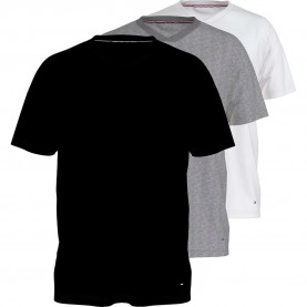 Tommy hilfiger UM0UM03929 short sleeve V neck base layer 3 units - Multicolor (Black / White / Grey Heather) мъжко,бельо,tommy,hilfiger,um0um03929,short,sleeve,v,neck,base,layer,3,units,multicolor,(black,white,grey,heather)
