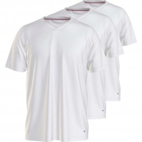 Tommy hilfiger UM0UM03929 short sleeve V neck base layer 3 units - White (White / White / White) мъжко,бельо,tommy,hilfiger,um0um03929,short,sleeve,v,neck,base,layer,3,units,white,(white,white,white)