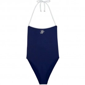 Бански костюм Tommy hilfiger UW0UW06467 Halter swimsuit - Blue (Preppy Navy) бански,костюм,дамски,бански,костюми,tommy,hilfiger,uw0uw06467,halter,swimsuit,blue,(preppy,navy)