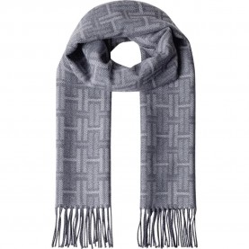 Шал Hackett HM0400111 scarf - Grey (Granite Grey) шал,ръкавици,шапки,и,шалове,hackett,hm0400111,scarf,grey,(granite,grey)