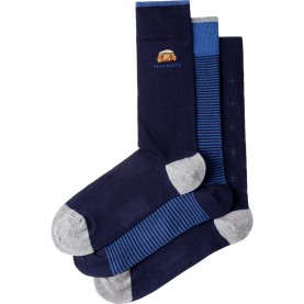 чорапи,мъжки,чорапи,дамски,чорапи,hackett,hmu300082,socks,3,pairs,blue,(ink,blue)