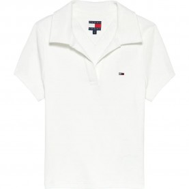 Дънки Tommy jeans DW0DW22326 short sleeve polo - White (Ecru) дънки,дамски,блузи,с,яка,мъжки,блузи,с,яка,tommy,jeans,dw0dw22326,short,sleeve,polo,white,(ecru)