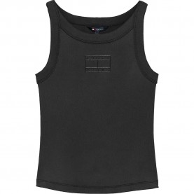 Тениска Tommy jeans DW0DW22736 sleeveless T-shirt - Black (Black) тениска,мъжки,тениски,дамски,тениски,tommy,jeans,dw0dw22736,sleeveless,t,shirt,black,(black)