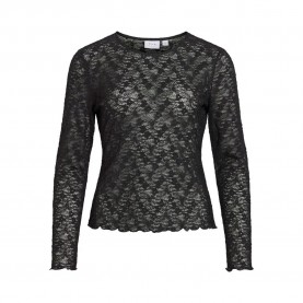 Тениска Vila Fay long sleeve T-shirt - Black (Black Beauty) тениска,мъжки,тениски,дамски,тениски,vila,fay,long,sleeve,t,shirt,black,(black,beauty)